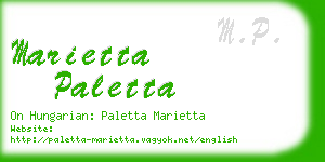 marietta paletta business card